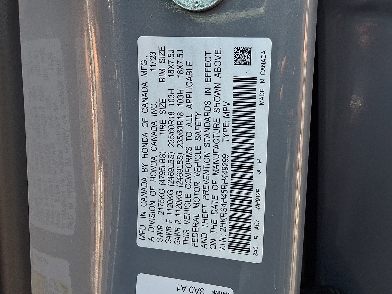 Certified 2024 Honda CR-V EX image 20