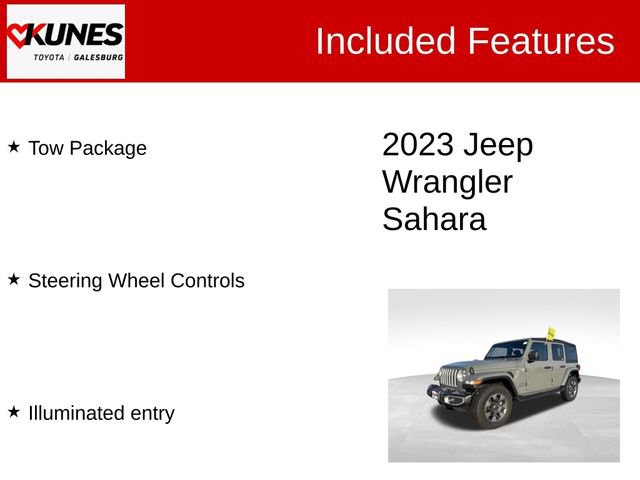 Used 2023 Jeep Wrangler Unlimited Sahara w/ Cold Weather Group AWD/4WD image 3