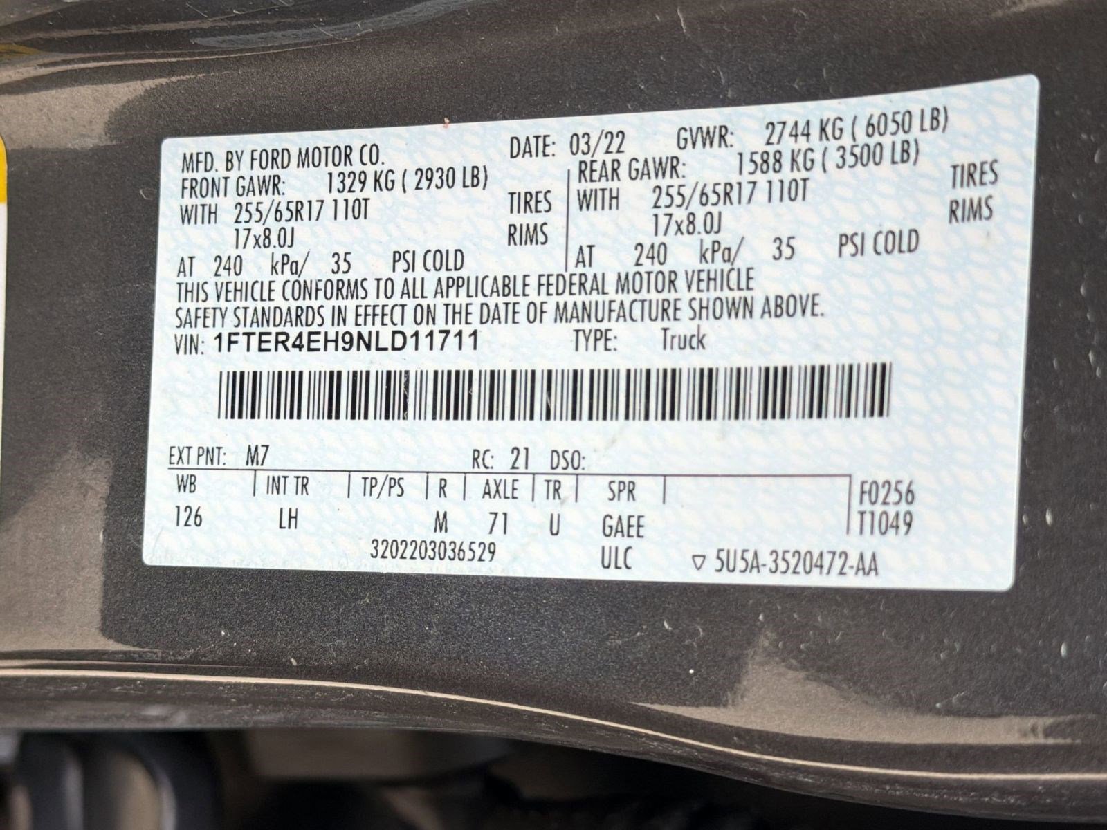 Used 2022 Ford Ranger XLT w/ Equipment Group 301A Mid RWD image 19