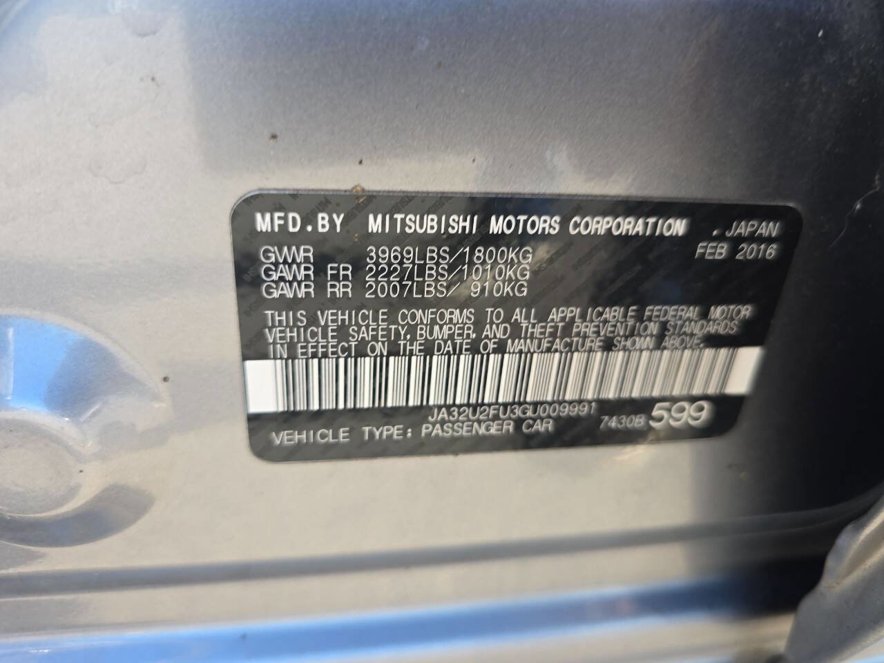 Used 2016 Mitsubishi Lancer ES image 52