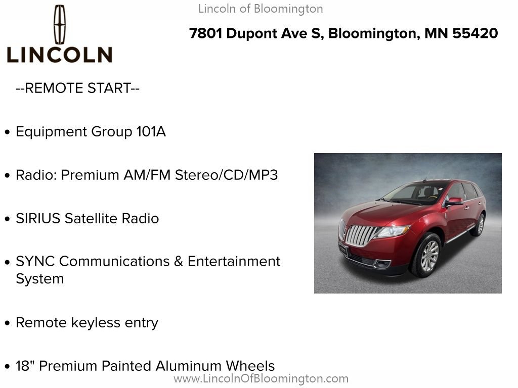 Used 2015 Lincoln MKX AWD w/ Equipment Group 101A image 5
