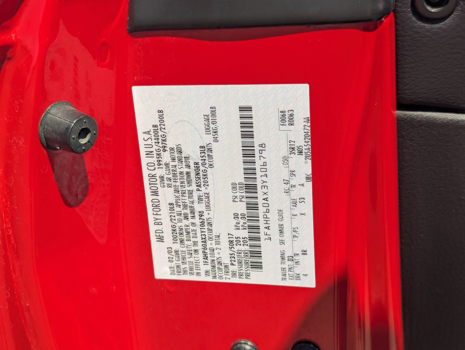 Used 2003 Ford Thunderbird image 28