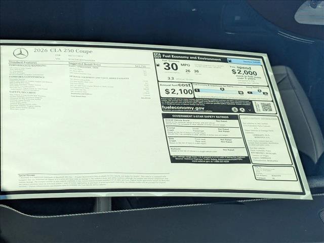 New 2026 Mercedes-Benz CLA 250 image 16