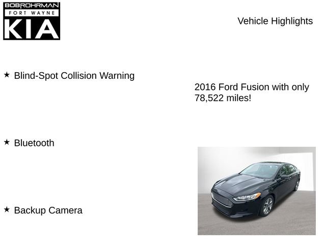Used 2016 Ford Fusion SE FWD image 7