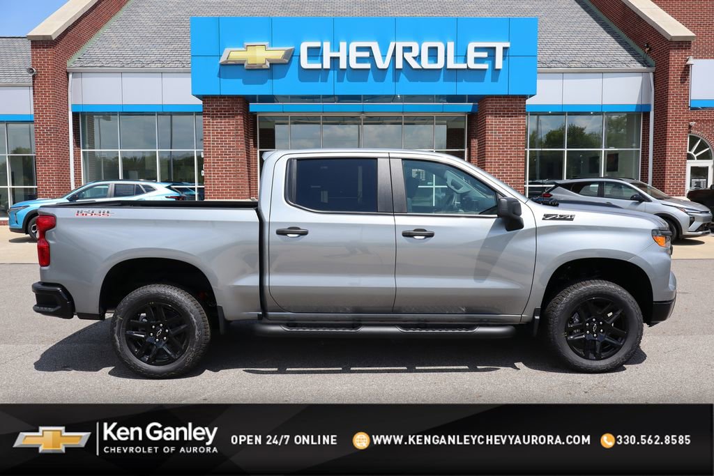 New 2026 Chevrolet Silverado 1500 Custom Trail Boss w/ LPO, Dark Essentials Package AWD/4WD 360° Tour