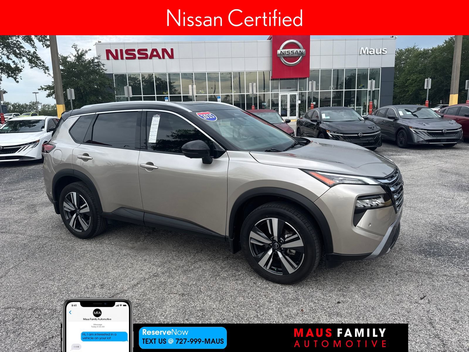 Certified 2025 Nissan Rogue SL w/ SL Premium Package FWD 360° Tour