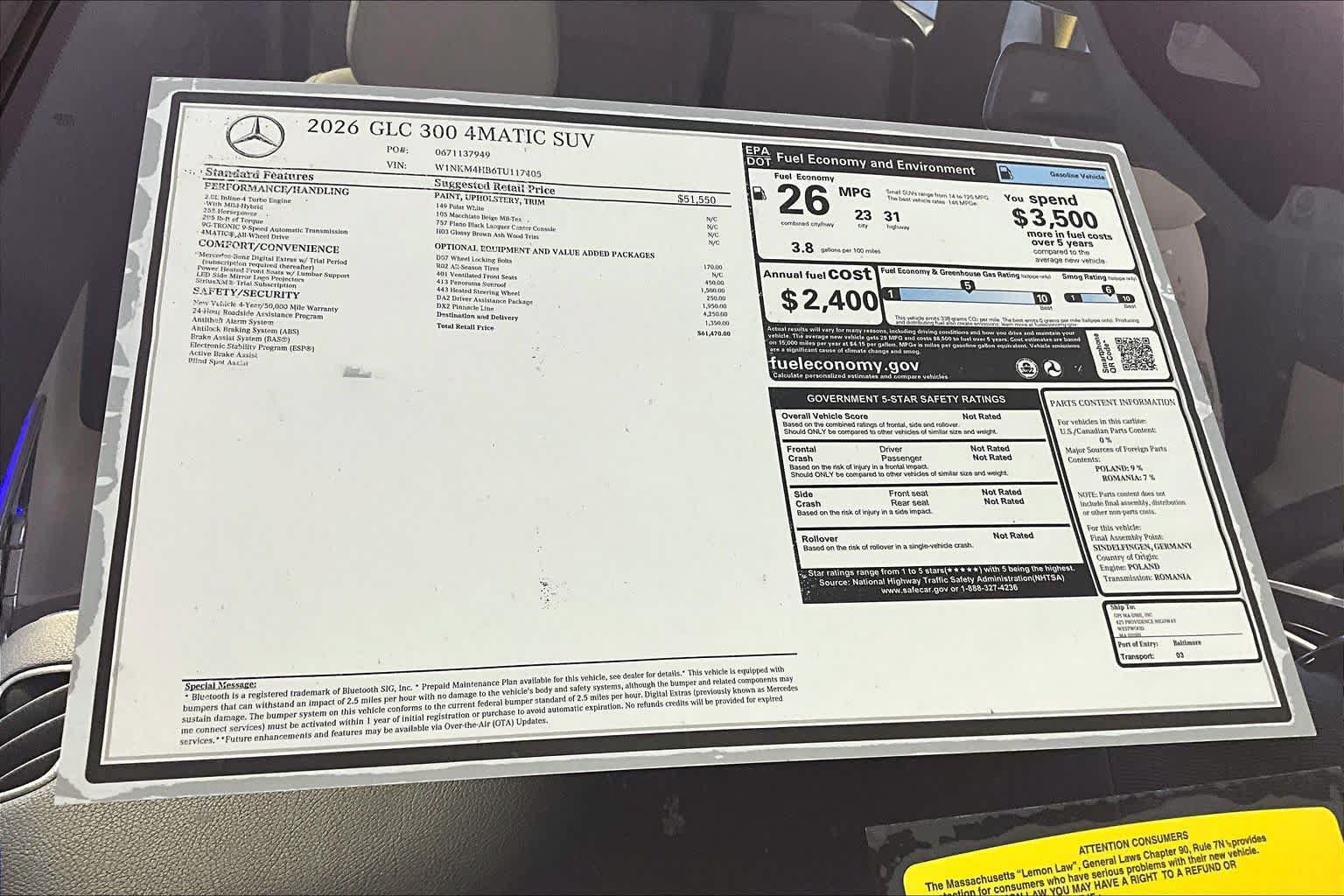 New 2026 Mercedes-Benz GLC 300 4MATIC image 18