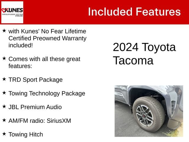 Used 2024 Toyota Tacoma TRD Sport w/ TRD Sport Premium Package AWD/4WD image 4