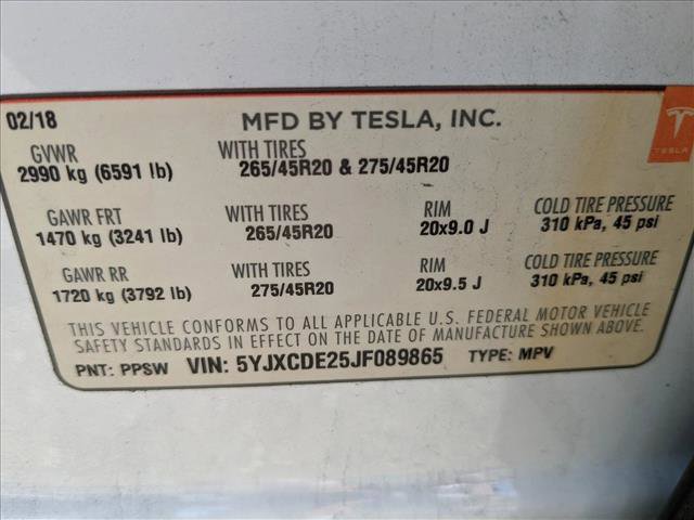 Used 2018 Tesla Model X 75D image 24