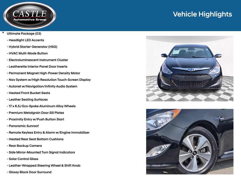 Used 2012 Hyundai Sonata Hybrid w/ Ultimate Pkg FWD image 8