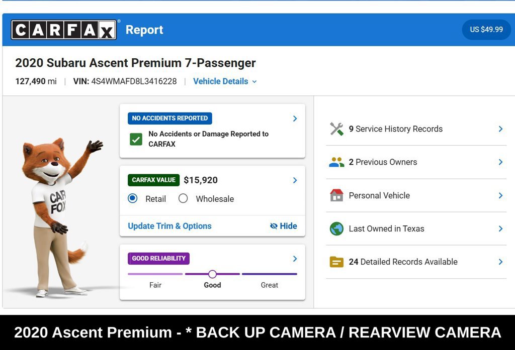 Used 2020 Subaru Ascent Premium w/ Convenience Package AWD/4WD image 9