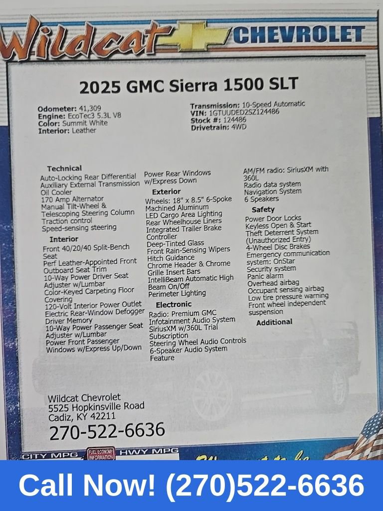Used 2025 GMC Sierra 1500 SLT AWD/4WD image 29