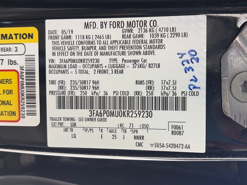 Certified 2019 Ford Fusion SEL FWD image 9