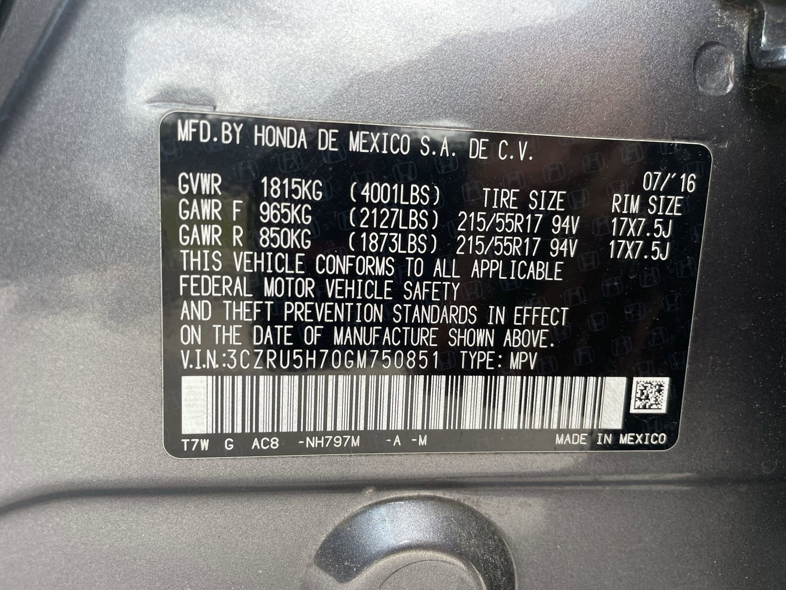 Used 2016 Honda HR-V EX-L image 25