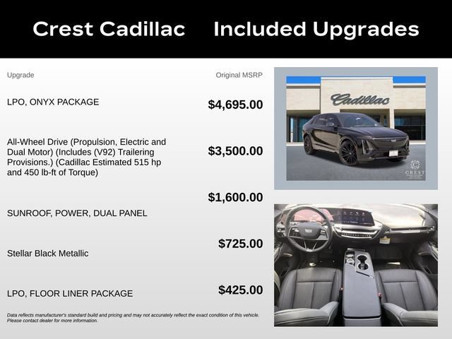 New 2026 Cadillac Lyriq Premium Sport w/ LPO, ONYX Package AWD/4WD image 5