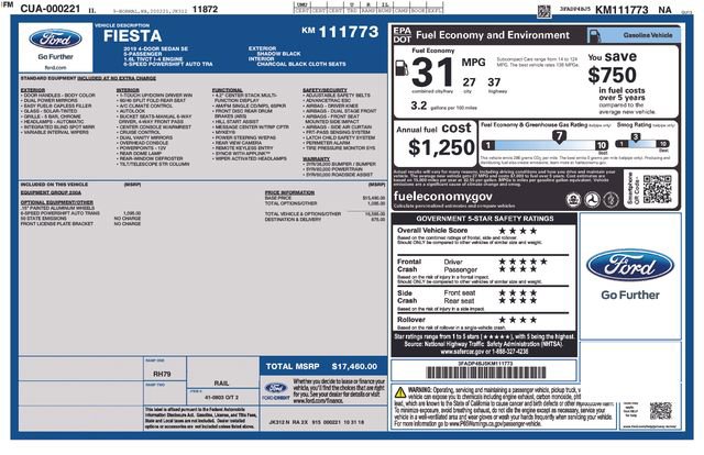 Used 2019 Ford Fiesta SE FWD image 37