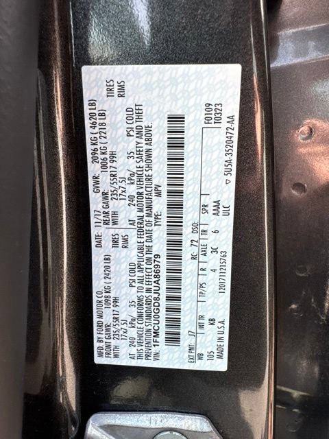 Used 2018 Ford Escape SE FWD image 10