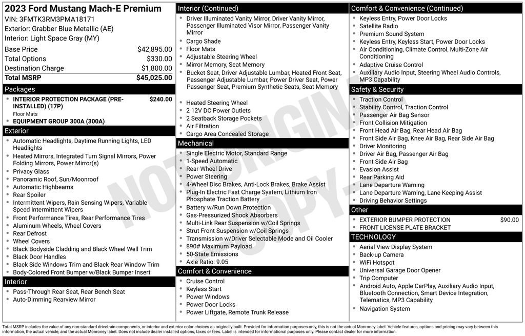 Certified 2023 Ford Mustang Mach-E Premium RWD image 3