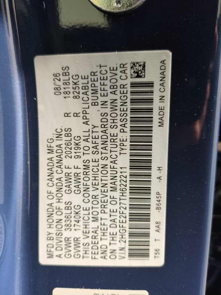 New 2026 Honda Civic LX image 28