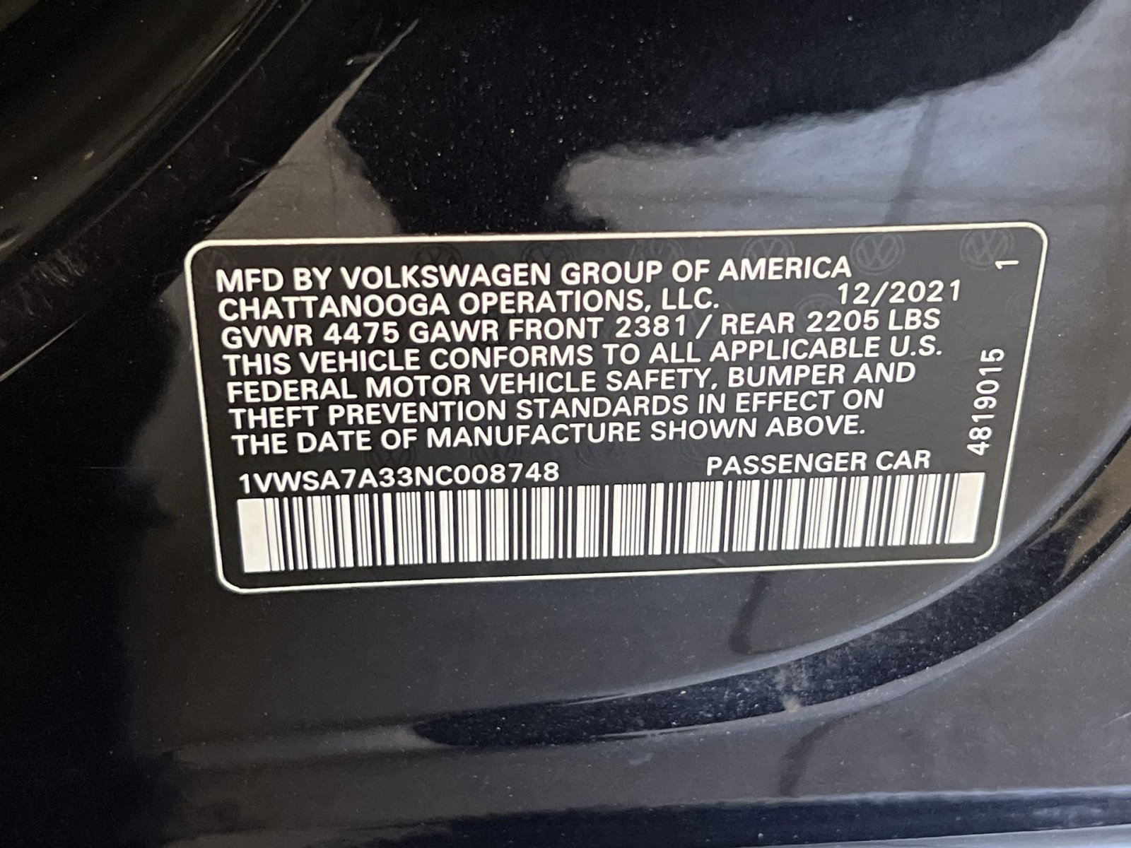 Used 2022 Volkswagen Passat 2.0T SE image 31