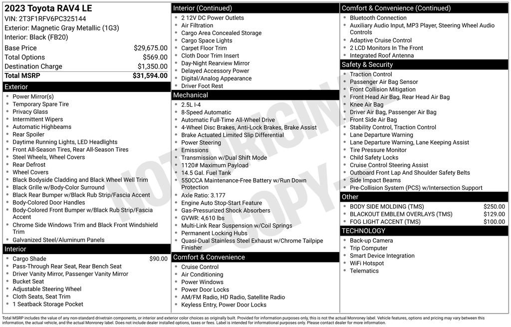 Used 2023 Toyota RAV4 LE image 37