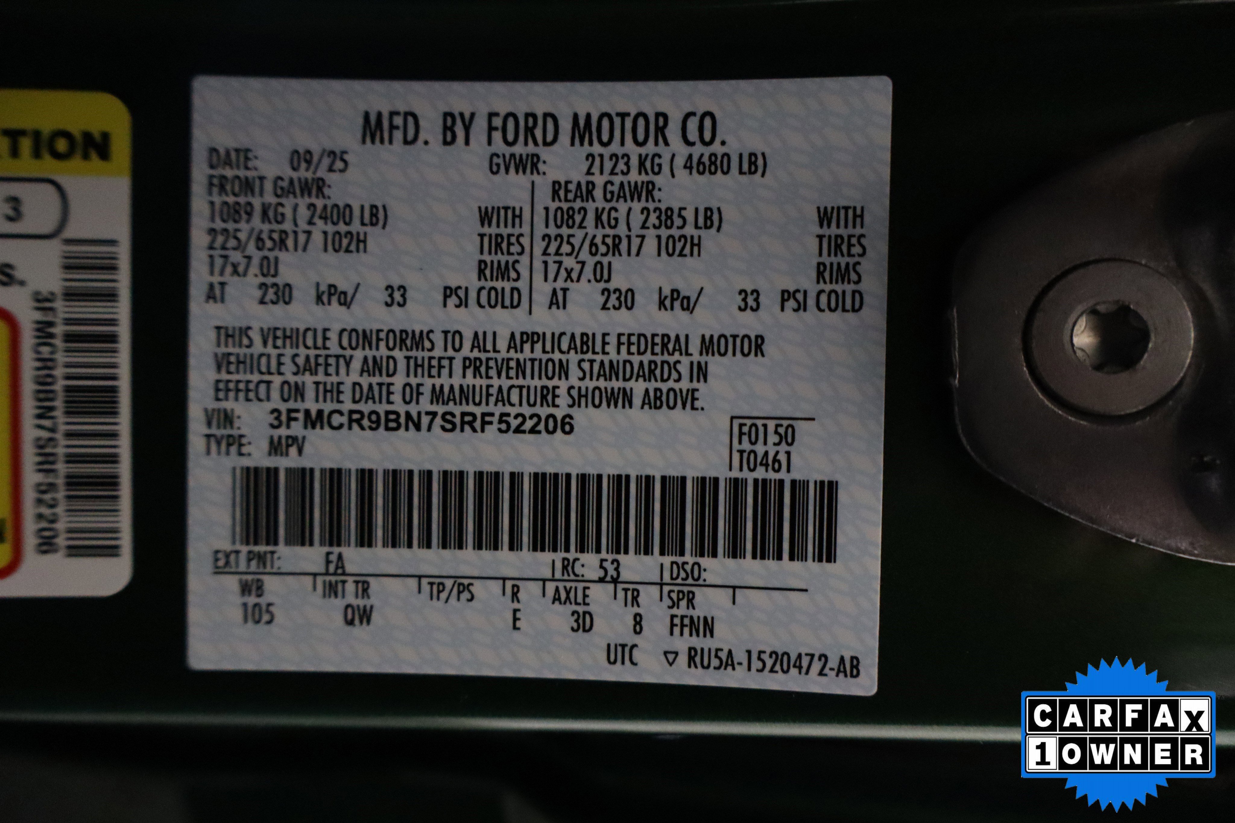 Used 2025 Ford Bronco Sport Big Bend w/ Convenience Package AWD/4WD image 36