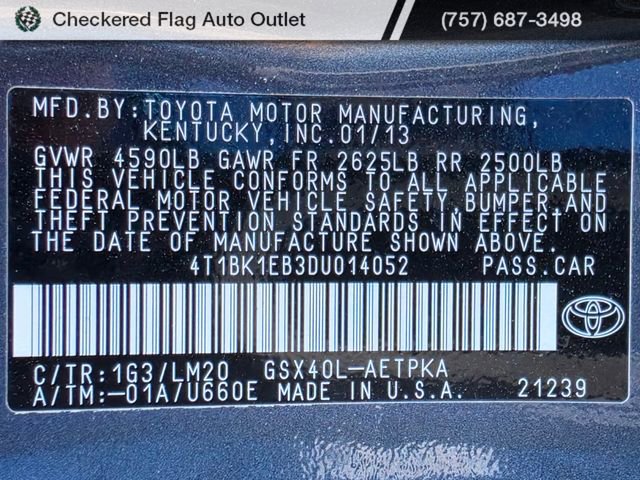 Used 2013 Toyota Avalon Limited w/ Technology Pkg image 23