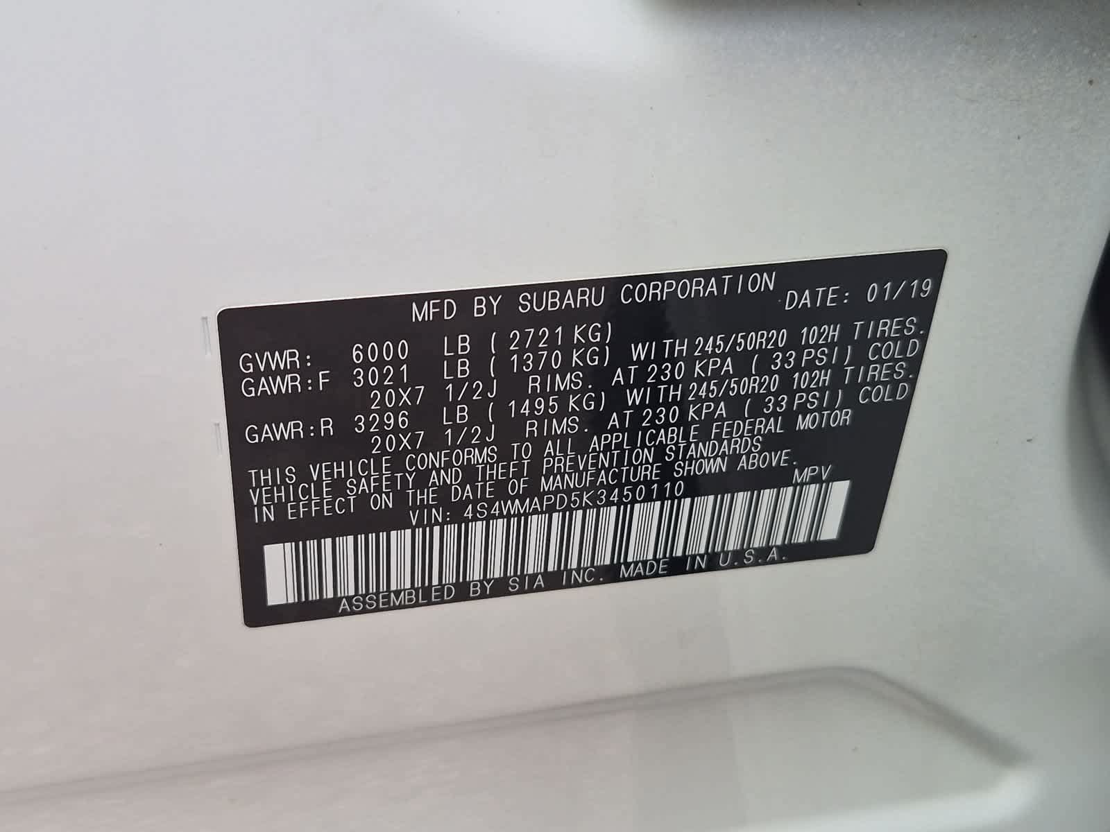 Used 2019 Subaru Ascent Limited AWD/4WD image 38
