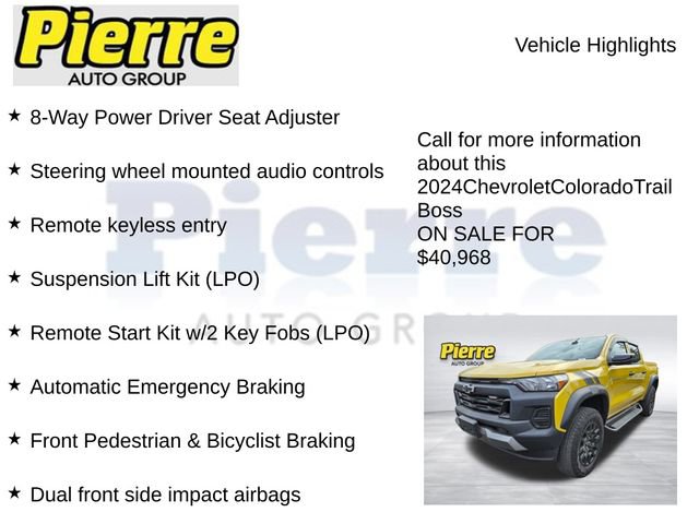 Used 2024 Chevrolet Colorado Trail Boss w/ LPO, Skid Plate Package AWD/4WD image 13