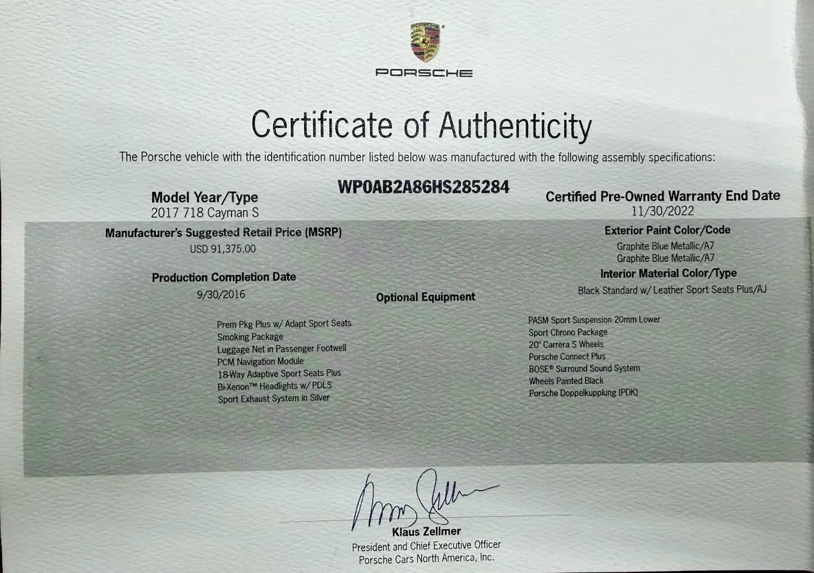 Used 2017 Porsche 718 Cayman S RWD image 50