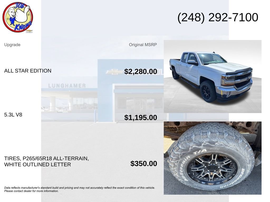 Used 2016 Chevrolet Silverado 1500 LT w/ All Star Edition AWD/4WD image 5