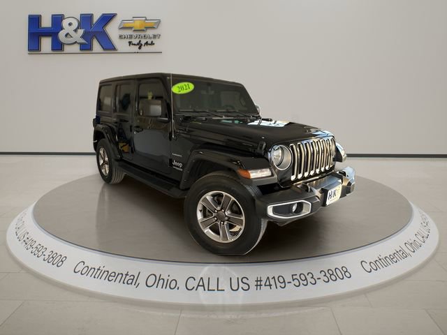 Used 2021 Jeep Wrangler Unlimited Sahara w/ Uconnect 4C Nav & Sound Group image 1