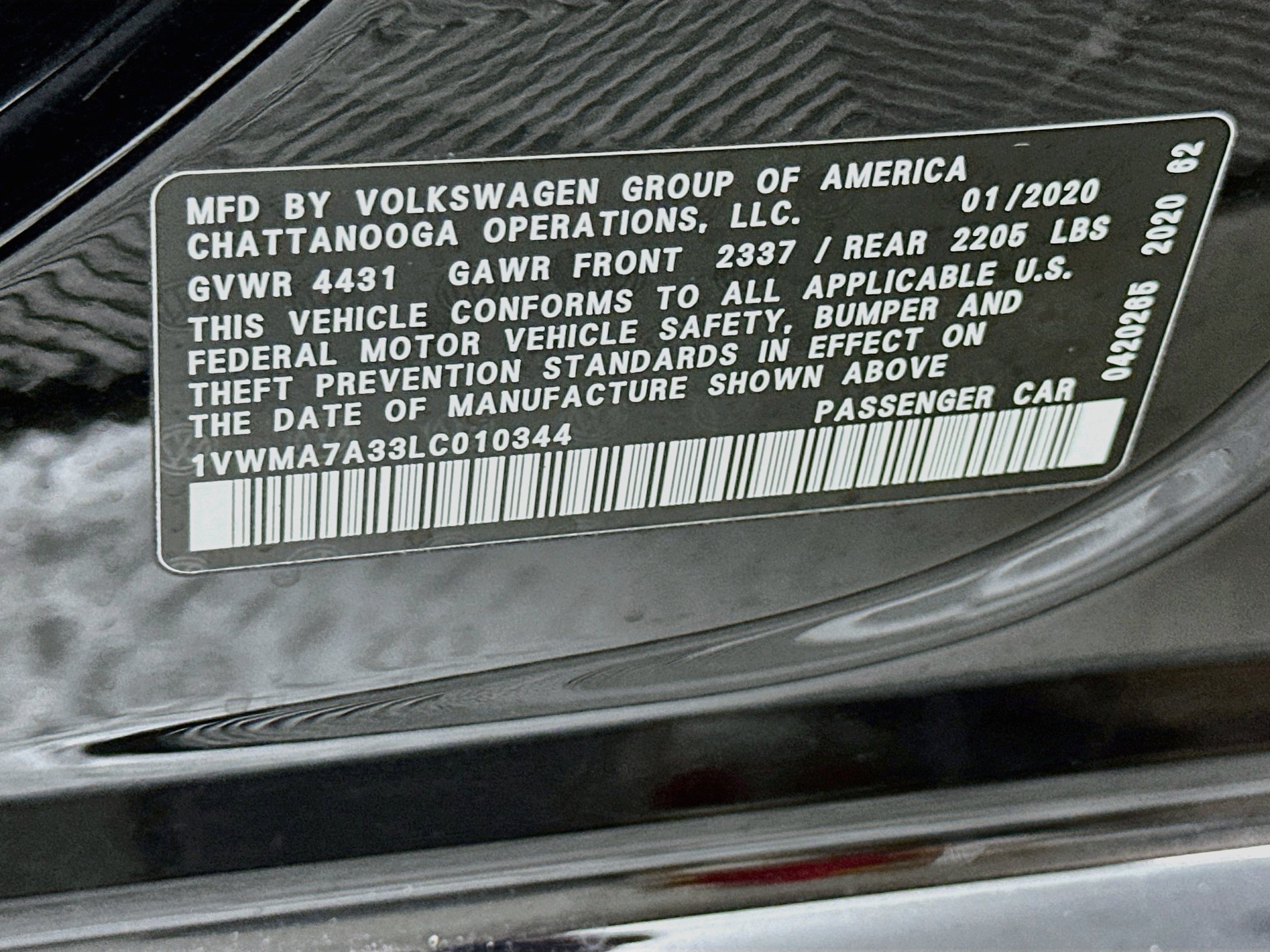 Used 2020 Volkswagen Passat 2.0T R-Line FWD image 12
