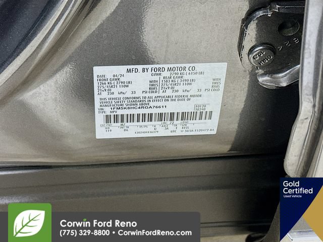Certified 2024 Ford Explorer Platinum w/ Technology Package AWD/4WD image 38
