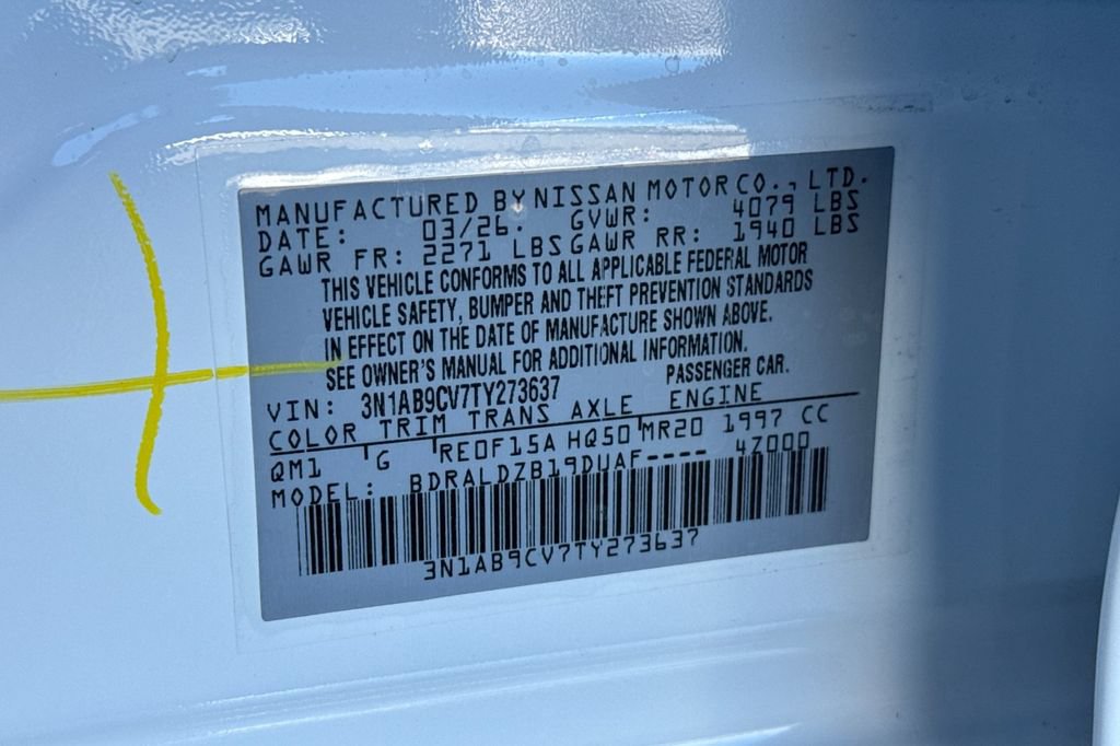 New 2026 Nissan Sentra SV w/ SV Convenience Package FWD image 21