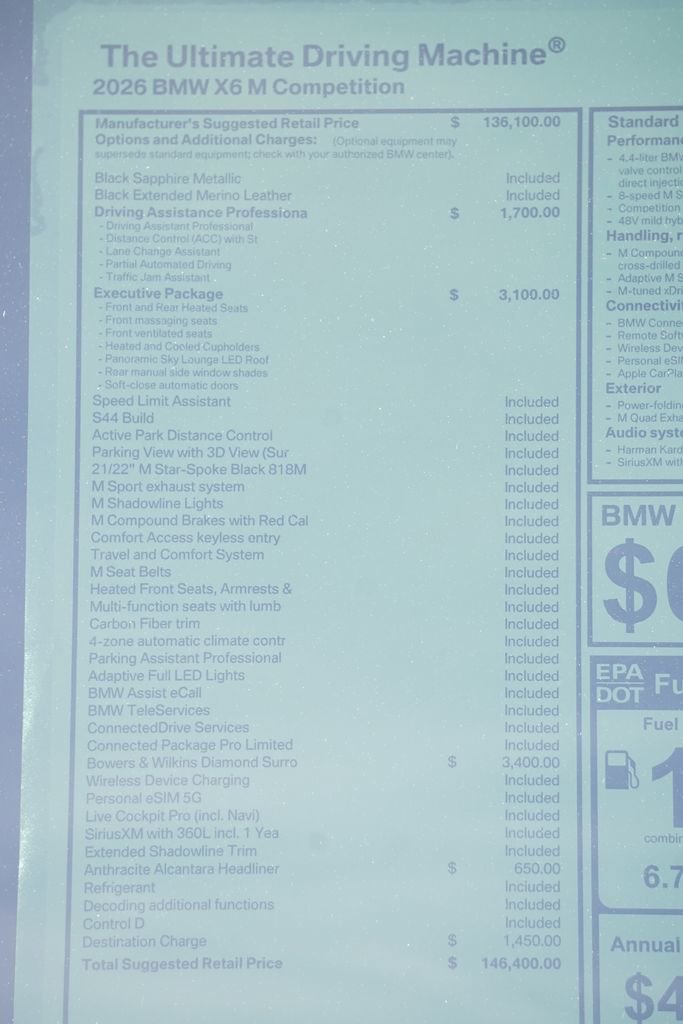 New 2026 BMW X6 M Competition w/ Executive Package image 9