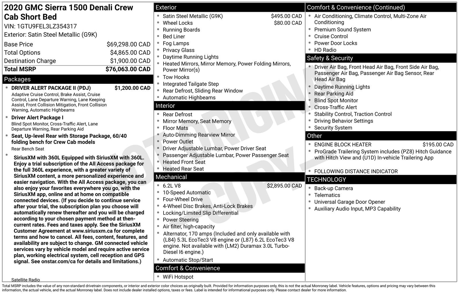 Used 2020 GMC Sierra 1500 Denali w/ Driver Alert Package II AWD/4WD image 37