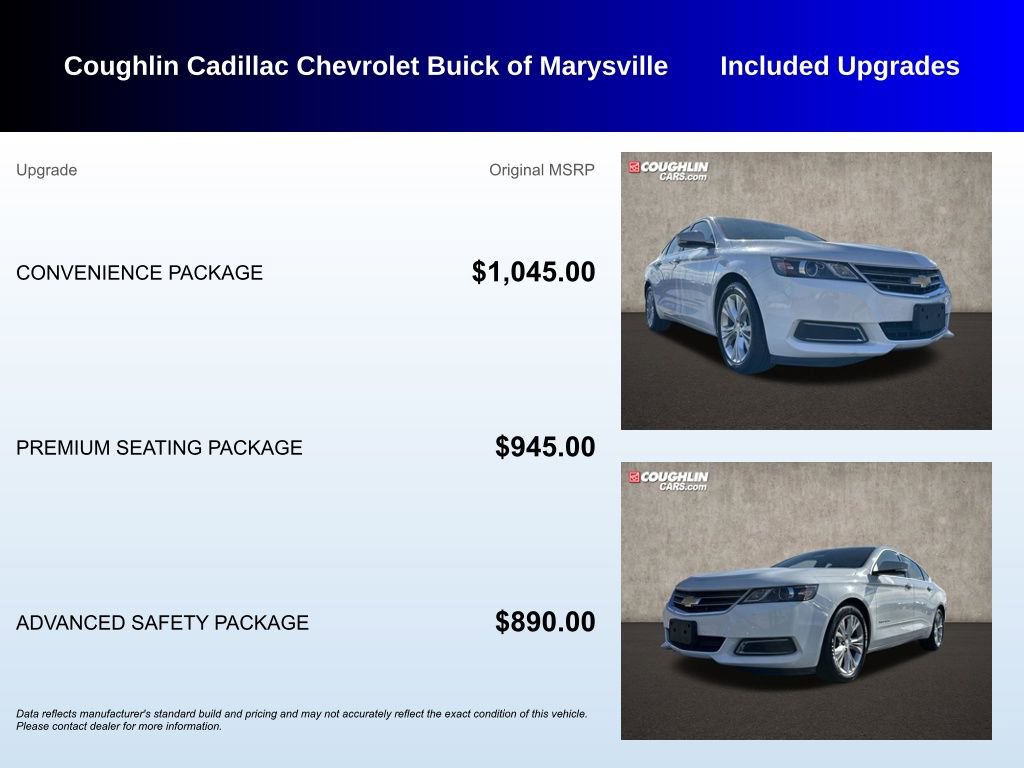 Used 2015 Chevrolet Impala LT w/ Convenience Package image 3