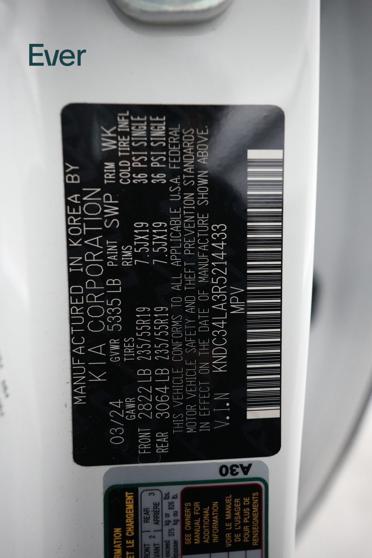Used 2024 Kia EV6 Light RWD image 28