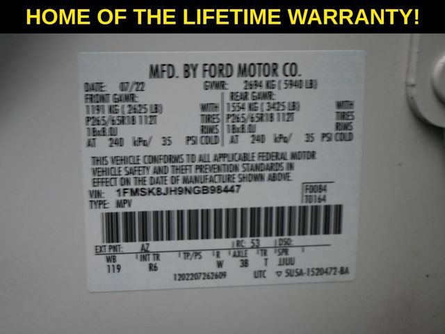 Used 2022 Ford Explorer Timberline w/ Timberline Technology Package image 60