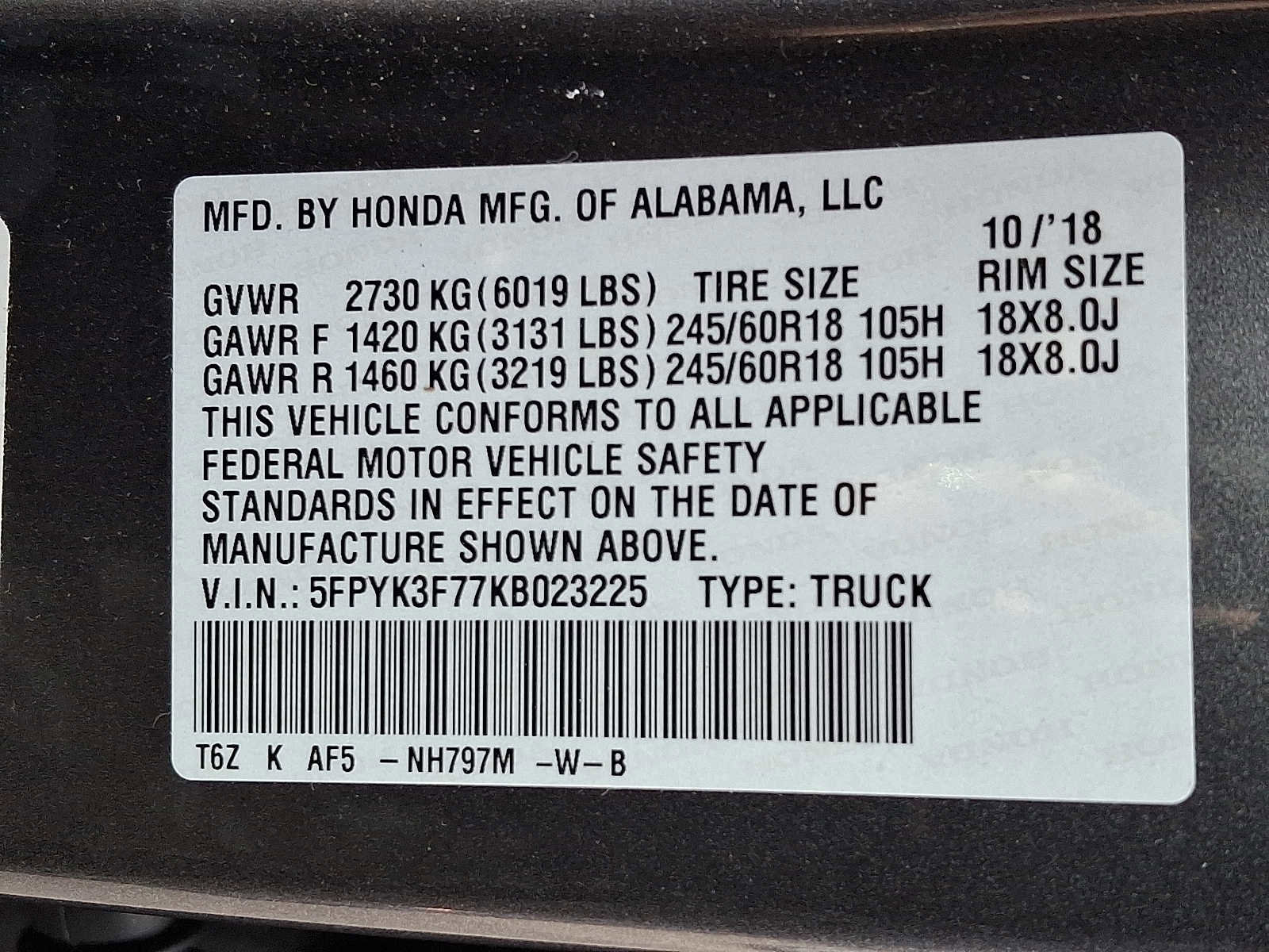 Used 2019 Honda Ridgeline RTL-E image 28