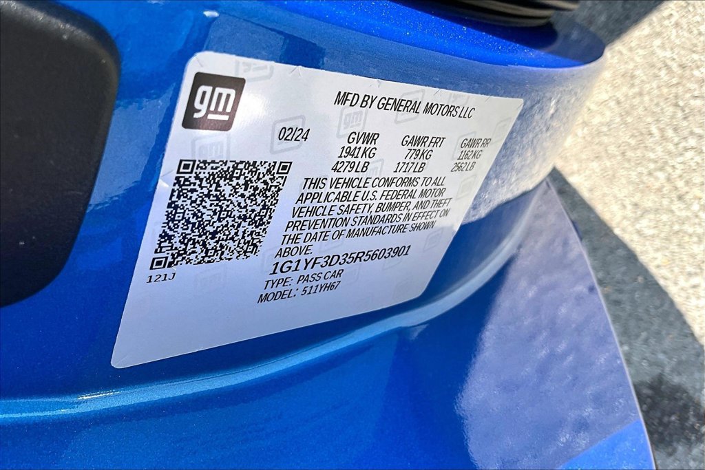 Used 2024 Chevrolet Corvette Z06 w/ Battery Protection Package RWD image 21