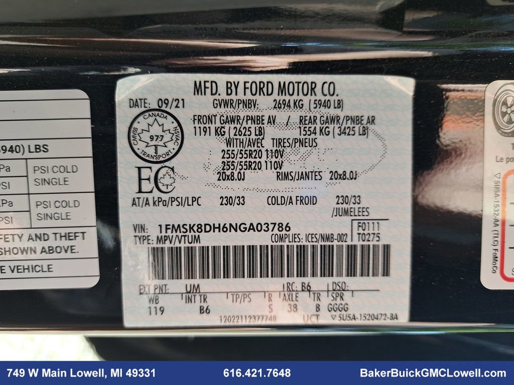 Used 2022 Ford Explorer XLT w/ XLT Sport Appearance Package image 39