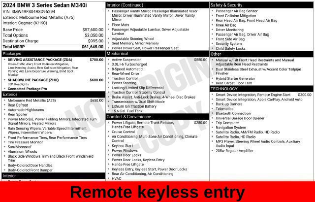 Used 2024 BMW M340i w/ Driving Assistance Package RWD image 45