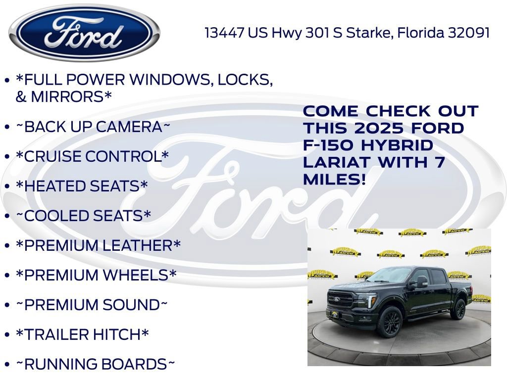 New 2025 Ford F150 Lariat w/ Equipment Group 501A Mid image 10