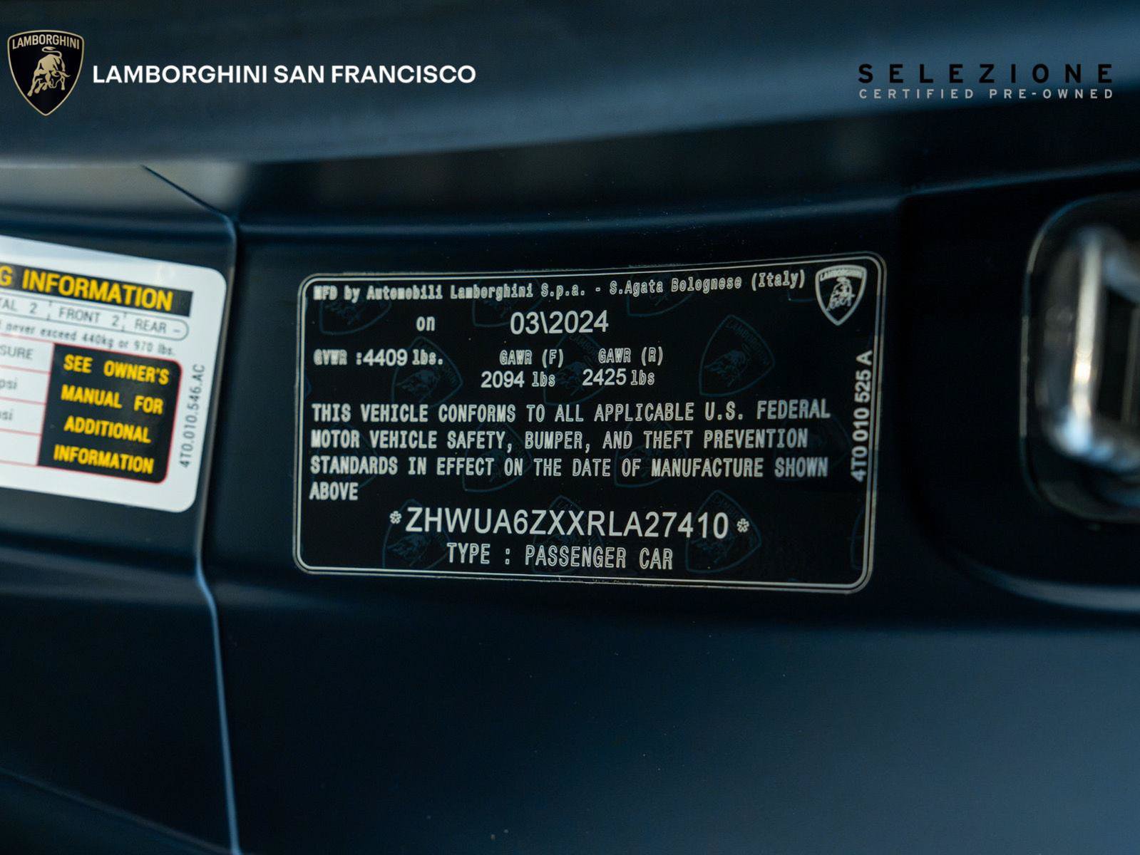 Used 2024 Lamborghini Huracan STO RWD image 81