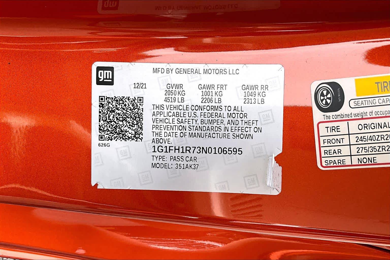 Used 2022 Chevrolet Camaro SS RWD image 37