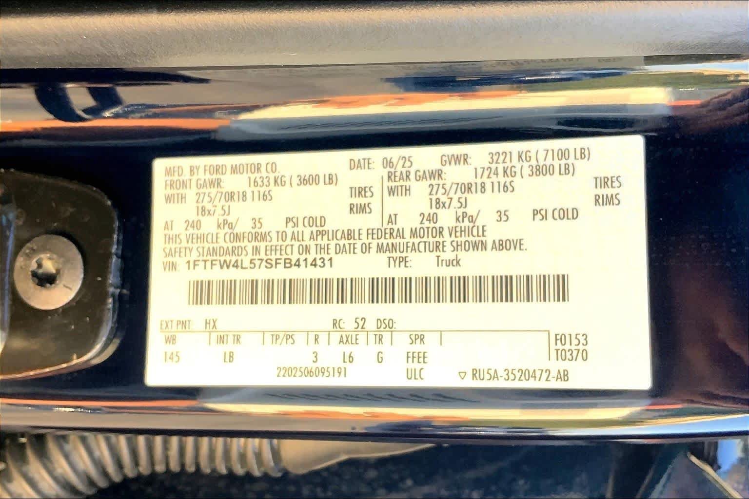 Used 2025 Ford F150 Tremor w/ Bed Utility Package AWD/4WD image 70