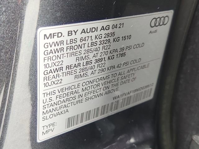 Used 2021 Audi Q8 Prestige image 35