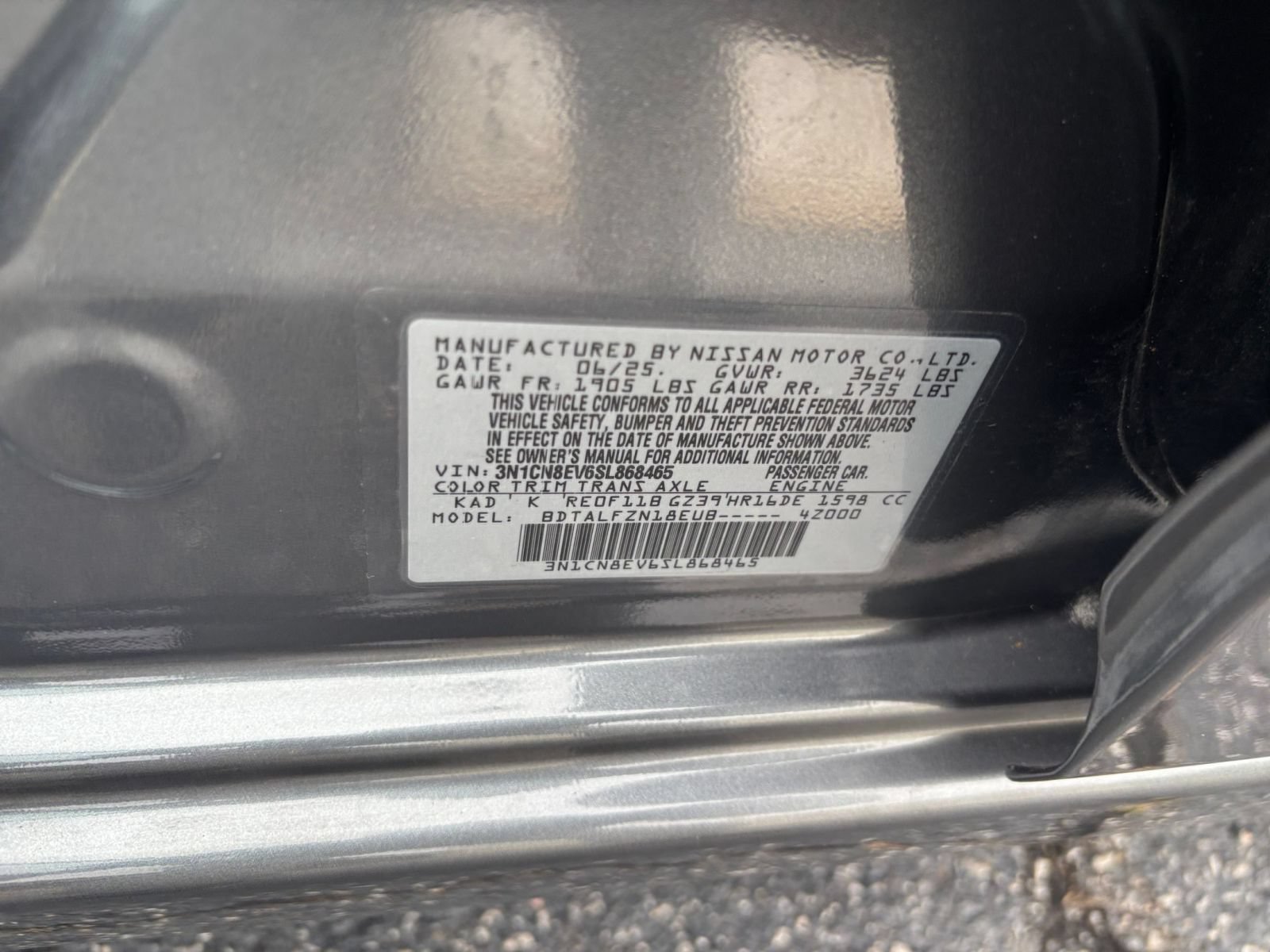 Used 2025 Nissan Versa SV FWD image 23
